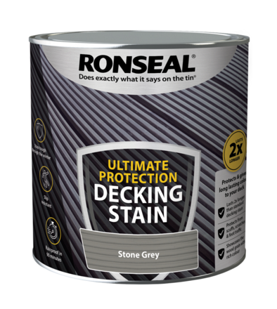 Ultimate Decking Stain Stone Grey 2.5L Ronseal - Image