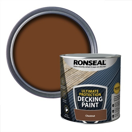 Ultimate Decking Paint 2.5L Chestnut Ronseal - Image