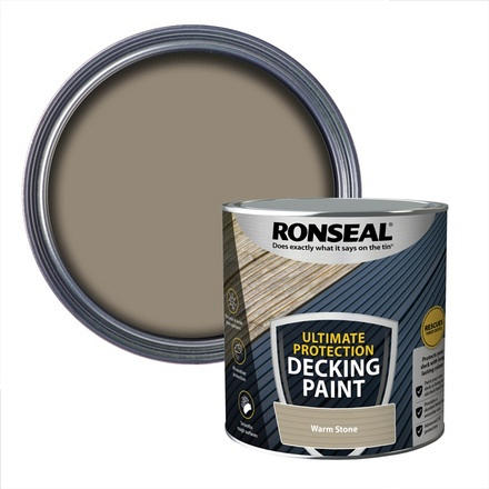 Ultimate Decking Paint 2.5L Warm Stone Ronseal - Image