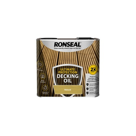 Ultimate Decking Oil 2.5L Natural Ronseal - Image