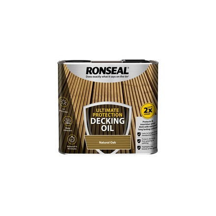 Ultimate Decking Oil 2.5L Natural Oak Ronseal - Image