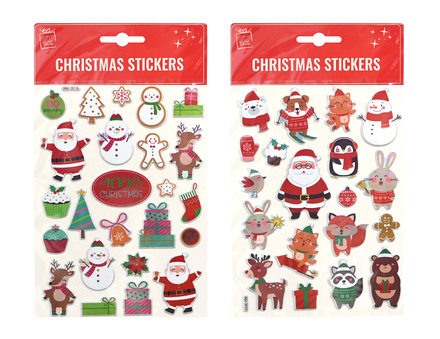 Festive Magic Christmas Stickers, Assorted Designs - Image