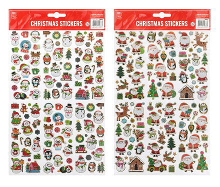 Festive Magic Christmas Sticker Sheet – Assorted Designs - Image