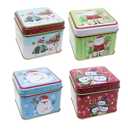 Festive Magic Mini Christmas Storage Tin, Assorted Designs - Image