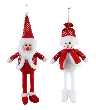 Festive Magic Santa & Snowman Hanging Christmas Decoration, 35cm Assorted - Image