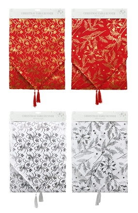 Festive Magic Christmas Table Runner, 180cm Assorted - Image