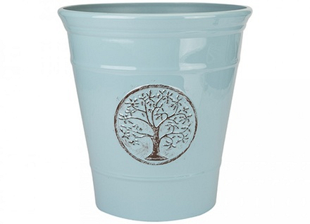 Deluxe Planter Plastic 30cm Powder Blue - Image