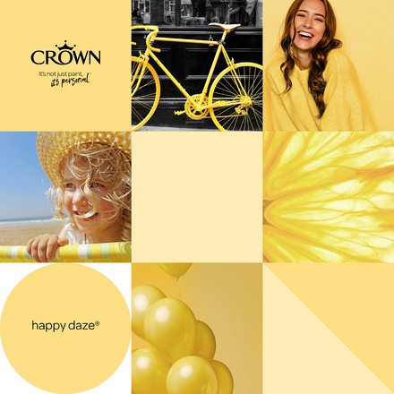 5076672 - Crown - Walls and Ceilings - Matt Emulsion - happy daze - 2.5L - S5