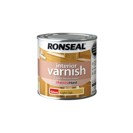 Ronseal Light Oak Quick Dry Varnish Gloss 250ml - Image