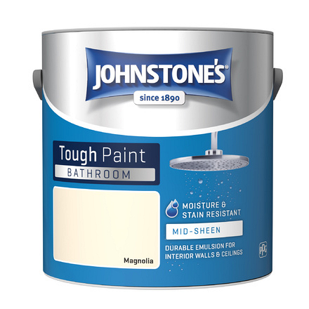 Bathroom Magnolia Mid Sheen 2.5L Johnstones - Image