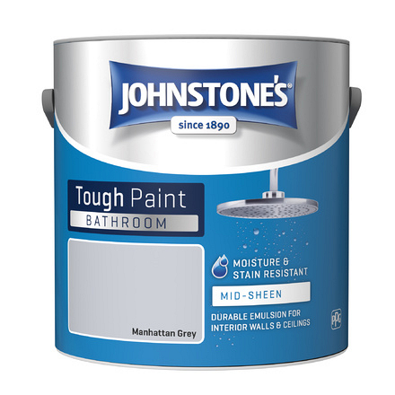 Bathroom Manhattan Grey Mid Sheen 2.5L Johnstones - Image