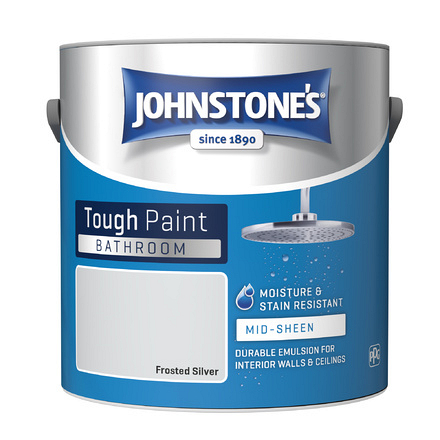 Bathroom Frosted Silver Mid Sheen 2.5L Johnstones - Image