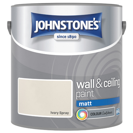 Ivory Spray Matt 2.5L Johnstones - Image