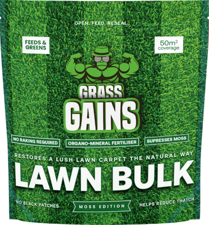 Grass Gains 50m 2kg Moss Edition Lawn Feed - Image