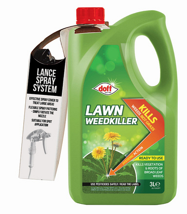 3L Lawn Weedkiller Ready To Use Doff - Image