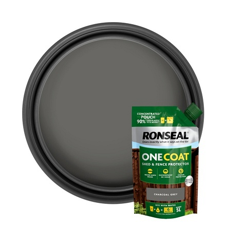 Ronseal Charcoal Grey Refill Pouch Fencelife 950ml - Image