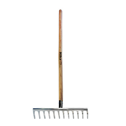 Hilka Stainless Steel 12 Tooth Garden Rake - Image