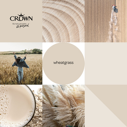 5022332 - Crown - Walls and Ceilings - Matt Emulsion - wheatgrass - 2.5L - S5