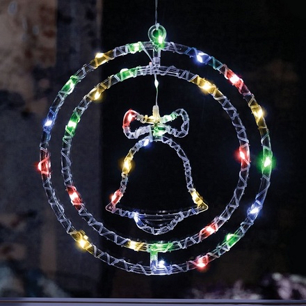 Three Kings Bell Rings! Multi-Coloured Christmas Light, 30cm - Image