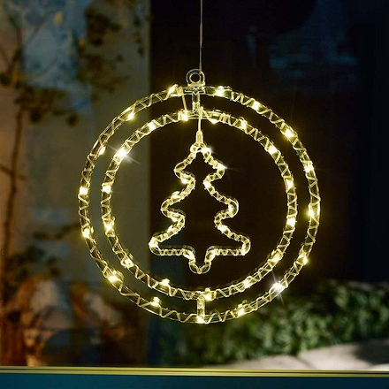 Three Kings Tree Rings! Warm White Christmas Light, 30cm - Image