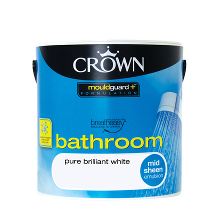 Crown Bathroom Pure Brilliant White 2.5L - Image