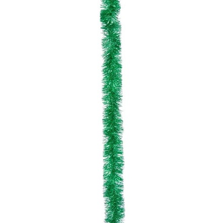 Three Kings Premium Green Tinsel Christmas Garland, 2m x 7.5cm - Image