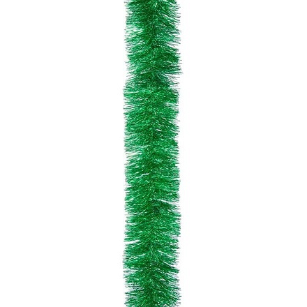 Three Kings Luxury Green Tinsel Christmas Garland, 2m x 15cm - Image