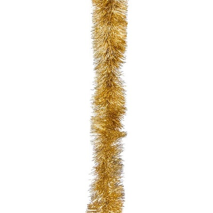 Three Kings Luxury Gold Tinsel Christmas Garland, 2m x 15cm - Image