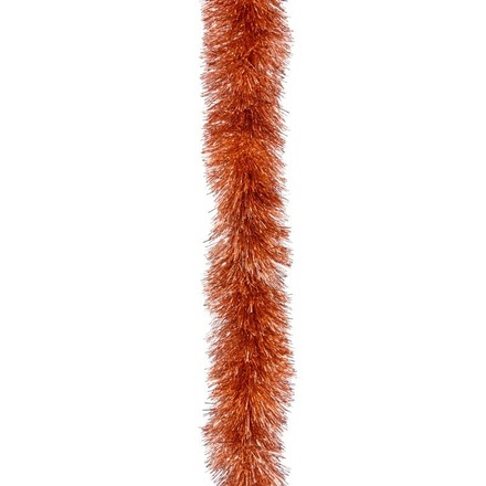 Three Kings Luxury Rose Gold Tinsel Christmas Garland, 2m x 15cm - Image
