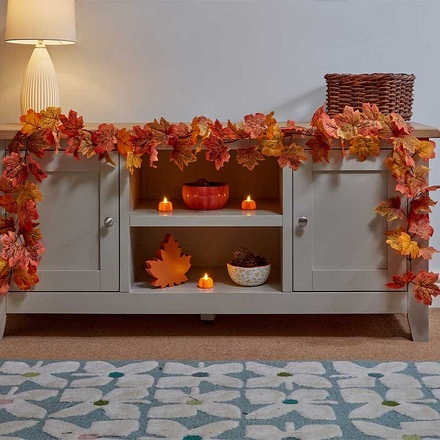 Smart Garden Autumn Leaves Garland, 220cm - Image