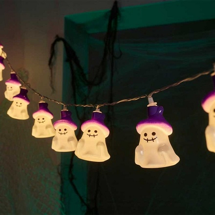 Smart Garden Ghostly Halloween String Lights, Set of 10 - Image