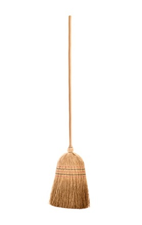 Groundsman Traditional Corn Broom with Handle, 135cm - Image