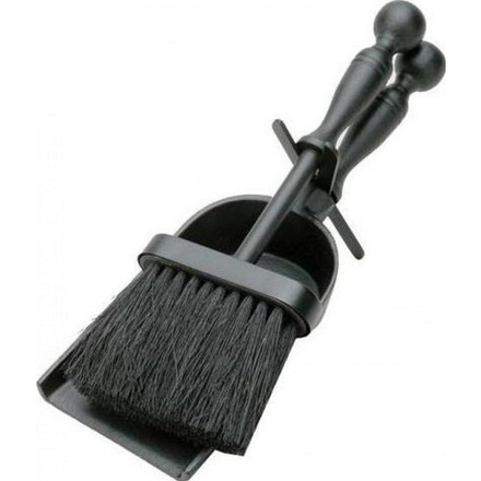 Manor Duchess Black Hearth Tidy Brush & Shovel Set, 30cm