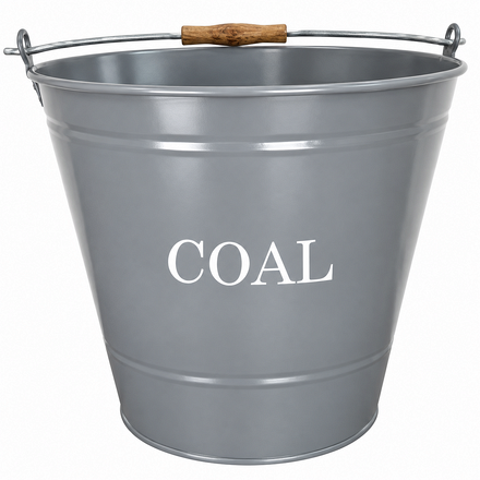 Manor Large Coal Bucket Grey 30cm x 32cm