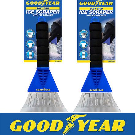 Goodyear Ice Scraper with Ice Breaker, 2 Pack - Image