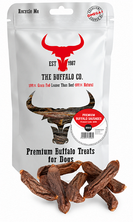 The Buffalo Co. Premium Buffalo Sausages Natural Dog Treats 300g - Image
