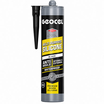 Geocel Multi Purpose Silicone Sealant Black 290ml - Image