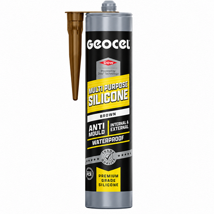 Geocel Multi Purpose Silicone Sealant Brown 290ml - Image