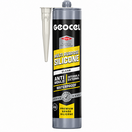 Geocel Multi Purpose Silicone Sealant Clear 290ml - Image