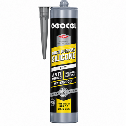 Geocel Multi Purpose Silicone Sealant Grey 290ml - Image