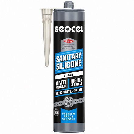 Geocel Sanitary Silicone Sealant Clear 300ml - Image