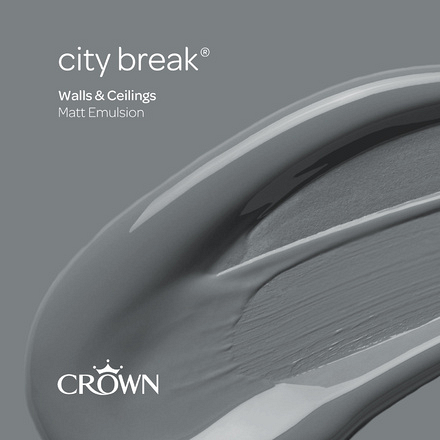 5089731 - Crown - Walls and Ceilings - Matt Emulsion - city break - 2.5L - S6