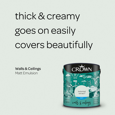 5089850 - Crown - Walls and Ceilings - Matt Emulsion - botanical extract - 2.5L - S3