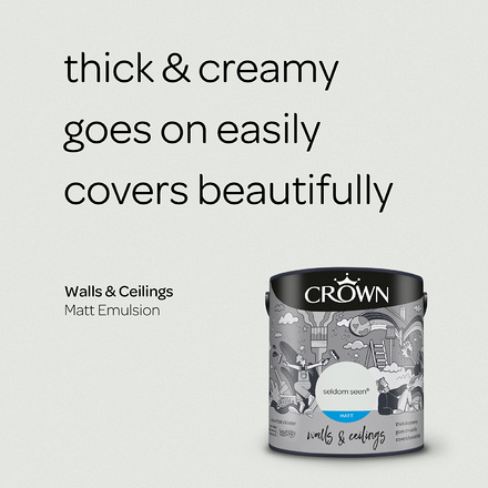 5089849 - Crown - Walls and Ceilings - Matt Emulsion - seldom seen - 2.5L - S3