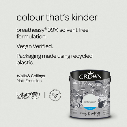 5089849 - Crown - Walls and Ceilings - Matt Emulsion - seldom seen - 2.5L - S4