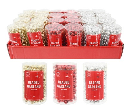 Christmas Beaded Garland 3m UBL - Image