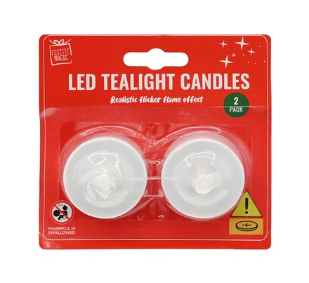 LED Tealight Candle 2Pk UBL - Image