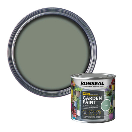 Ronseal Garden Paint Sage 250ml - Image