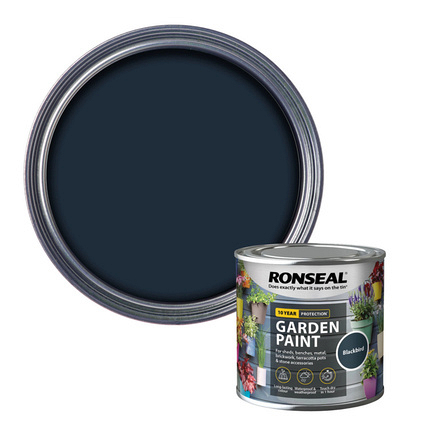 Ronseal Garden Paint Blackbird 250ml - Image