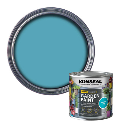 Ronseal Garden Paint Summer Sky 250ml - Image